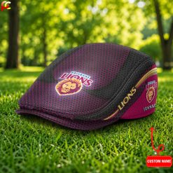 Brisbane Lions AFL Premium Jeff Cap, Flat Cap M33
