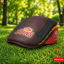 Gold Coast Suns AFL Premium Jeff Cap, Flat Cap M33