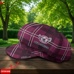 Manly-Warringah Sea Eagles NRL Premium Ladies Newsboy Cap M01