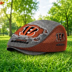 Cincinnati Bengals NFL Mesh Flat Cap, Golf Mesh Cap M01