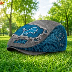 Detroit Lions NFL Mesh Flat Cap, Golf Mesh Cap M01