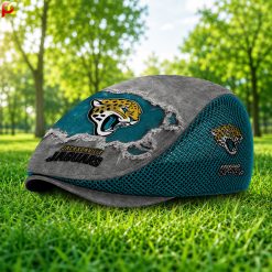 Jacksonville Jaguars NFL Mesh Flat Cap, Golf Mesh Cap M01