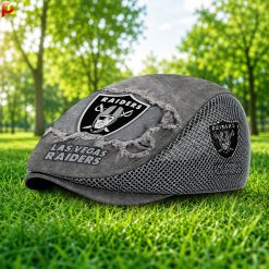 Las Vegas Raiders NFL Mesh Flat Cap, Golf Mesh Cap M01
