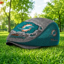 Miami Dolphins NFL Mesh Flat Cap, Golf Mesh Cap M01