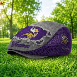Minnesota Vikings NFL Mesh Flat Cap, Golf Mesh Cap M01