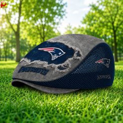 New England Patriots NFL Mesh Flat Cap, Golf Mesh Cap M01