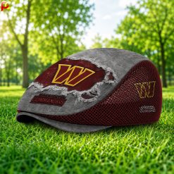Washington Commanders NFL Mesh Flat Cap, Golf Mesh Cap M01