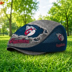 Cleveland Guardians MLB Mesh Flat Cap, Golf Mesh Cap M01