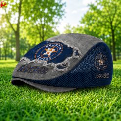 Houston Astros MLB Mesh Flat Cap, Golf Mesh Cap M01
