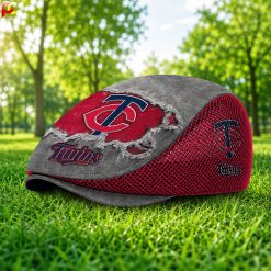 Minnesota Twins MLB Mesh Flat Cap, Golf Mesh Cap M01