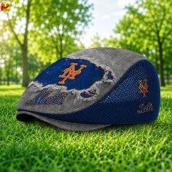 New York Mets MLB Mesh Flat Cap, Golf Mesh Cap M01