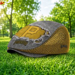 Pittsburgh Pirates MLB Mesh Flat Cap, Golf Mesh Cap M01