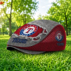 Texas Rangers MLB Mesh Flat Cap, Golf Mesh Cap M01
