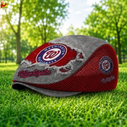 Washington Nationals MLB Mesh Flat Cap, Golf Mesh Cap M01