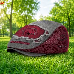 Arkansas Razorbacks NCAA Mesh Flat Cap, Golf Mesh Cap M01