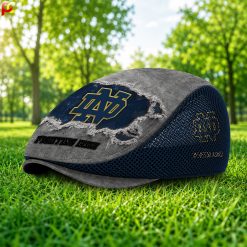 Notre Dame Fighting Irish NCAA Mesh Flat Cap, Golf Mesh Cap M01