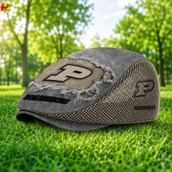 Purdue Boilermakers NCAA Mesh Flat Cap, Golf Mesh Cap M01