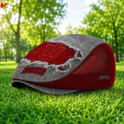 Indiana Hoosiers NCAA2 Mesh Flat Cap, Golf Mesh Cap M01