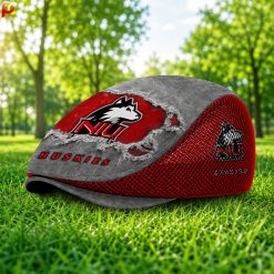 Northern Illinois Huskies NCAA2 Mesh Flat Cap, Golf Mesh Cap M01