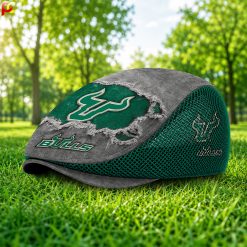 South Florida Bulls NCAA2 Mesh Flat Cap, Golf Mesh Cap M01