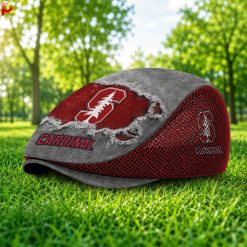 Stanford Cardinal NCAA2 Mesh Flat Cap, Golf Mesh Cap M01