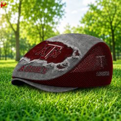 Texas AM Aggies NCAA2 Mesh Flat Cap, Golf Mesh Cap M01