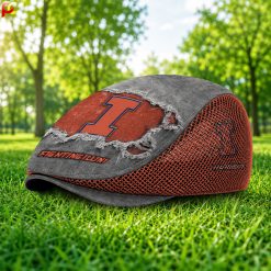 Illinois Fighting Illini NCAA3 Mesh Flat Cap, Golf Mesh Cap M01