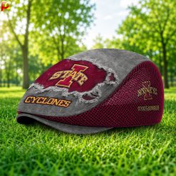 Iowa State Cyclones NCAA3 Mesh Flat Cap, Golf Mesh Cap M01