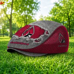 Ball State Cardinals NCAA4 Mesh Flat Cap, Golf Mesh Cap M01