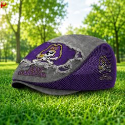 East Carolina Pirates NCAA4 Mesh Flat Cap, Golf Mesh Cap M01
