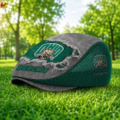 Ohio Bobcats NCAA4 Mesh Flat Cap, Golf Mesh Cap M01