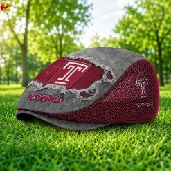 Temple Owls NCAA4 Mesh Flat Cap, Golf Mesh Cap M01