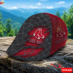 Boston Red Sox MLB Mesh Ivy Cap, Golf Mesh Cap M01