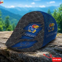 Kansas Jayhawks NCAA Mesh Ivy Cap, Golf Mesh Cap M01