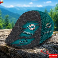 Miami Dolphins NFL Mesh Ivy Cap, Golf Mesh Cap M01