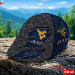 West Virginia Mountaineers NCAA2 Mesh Ivy Cap, Golf Mesh Cap M01