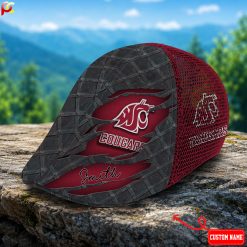 Washington State Cougars NCAA3 Mesh Ivy Cap, Golf Mesh Cap M01