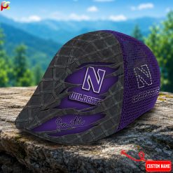 Northwestern Wildcats NCAA4 Mesh Ivy Cap, Golf Mesh Cap M01