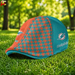 Miami Dolphins NFL Premium Ivy Cap, Flat Cap M03