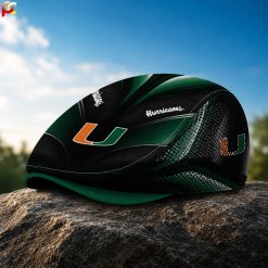Miami Hurricanes NCAA Mesh Flat Cap, Golf Mesh Cap M02