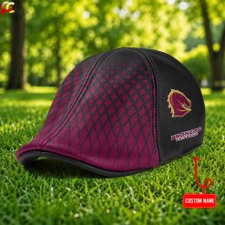 Brisbane Broncos NRL Premium Ivy Cap, Flat Cap M02