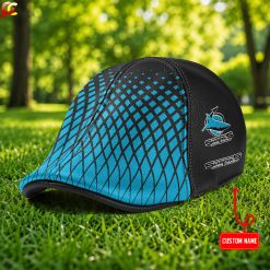 Cronulla-Sutherland Sharks NRL Premium Ivy Cap, Flat Cap M02