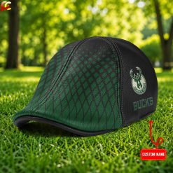 Milwaukee Bucks NBA Premium Ivy Cap, Flat Cap M02