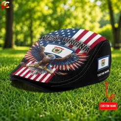 West Virginia State Jeff Cap, Driving Cap, Golf Cap 86