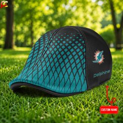 Miami Dolphins NFL Premium Ivy Cap, Flat Cap M02
