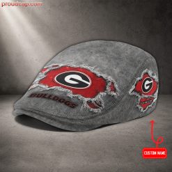 Georgia Bulldogs NCAA Premium Jeff Cap, Flat Cap M89