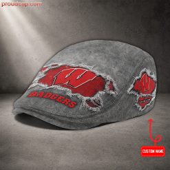 Wisconsin Badgers NCAA Premium Jeff Cap, Flat Cap M89