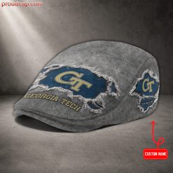 Georgia Tech Yellow Jackets NCAA3 Premium Jeff Cap, Flat Cap M89