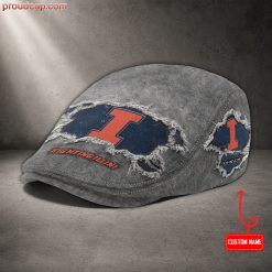 Illinois Fighting Illini NCAA3 Premium Jeff Cap, Flat Cap M89