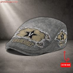 Vanderbilt Commodores NCAA3 Premium Jeff Cap, Flat Cap M89